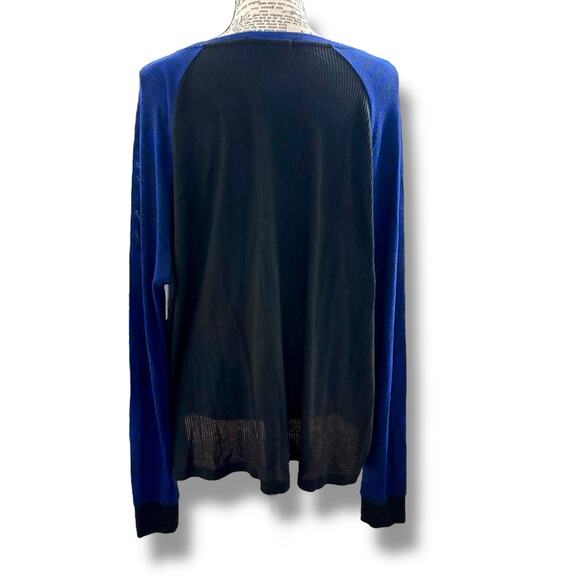 Rag & Bone Size L Blue Long Sleeve Pullover Sweater Classic Casual - Picture 5 of 5